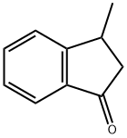 2,3-ジヒドロ-3-メチル-1H-インデン-1-オン 化学構造式