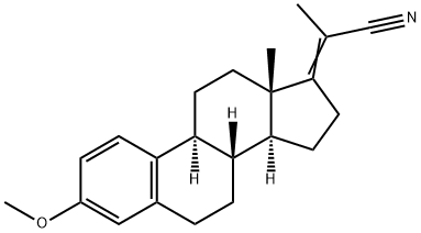 3-Methoxy-19-norpregna-1,3,5(10),17(20)-tetrene-20-carbonitrile Structure