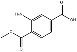 2-アミノテレフタル酸 1-メチル 化学構造式