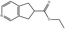 5H-Cyclopenta[c]pyridine-6-carboxylicacid,6,7-dihydro-,ethylester(9CI),607345-41-5,结构式