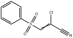 2-chloro-3-(phenylsulphonyl)acrylonitrile Structure