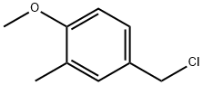 塩化4-メトキシ-3-メチルベンジル 化学構造式