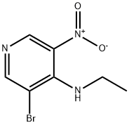 3-溴-N-乙基-5-硝基吡啶-4-胺,607371-01-7,结构式