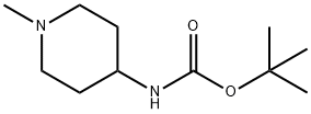 4-(BOC-氨基)-1-甲基哌啶, 607372-93-0, 结构式