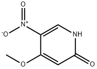 4-メトキシ-5-ニトロ-1H-ピリジン-2-オン 化学構造式