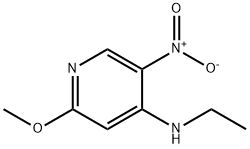 N-乙基-2-甲氧基-5-硝基吡啶-4-胺, 607373-90-0, 结构式