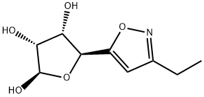 2,3,4-Furantriol, 5-(3-ethyl-5-isoxazolyl)tetrahydro-, (2R,3R,4S,5S)- (9CI) Struktur
