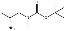 tert-butyl 2-aminopropyl(methyl)carbamate Struktur