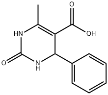 1,2,3,4-Tetrahydro-6-methyl-2-oxo-4-phenyl-5-pyrimidinecarboxylic acid 结构式