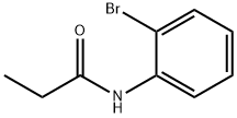 N-(2-ブロモフェニル)プロパンアミド 化学構造式