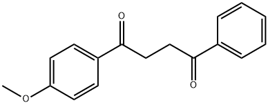 1-(4-メトキシフェニル)-4-フェニル-1,4-ブタンジオン 化学構造式