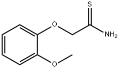 2-(2-METHOXYPHENOXY)ETHANETHIOAMIDE 化学構造式