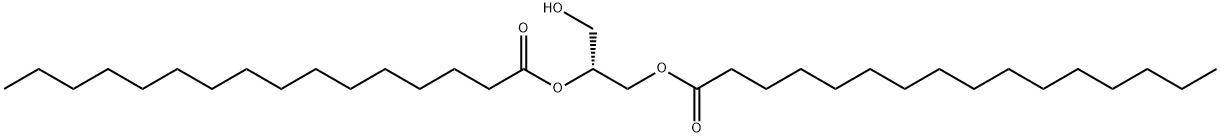2 3-DIPALMITOYL-SN-GLYCEROL*, 6076-30-8, 结构式