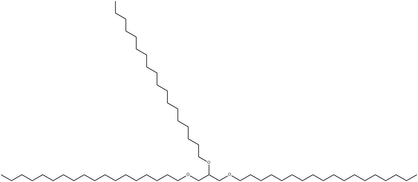 1,1',1''-[1,2,3-Propanetriyltris(oxy)]trisoctadecane Structure