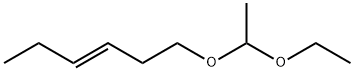 (E)-1-(1-エトキシエトキシ)-3-ヘキセン 化学構造式