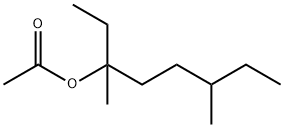3,6-ジメチル-3-オクタノールアセタート 化学構造式