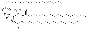 トリヘキサデカン酸グリセリル-D5 化学構造式