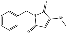 1H-Pyrrole-2,5-dione, 3-(methylamino)-1-(phenylmethyl)- (9CI) Struktur