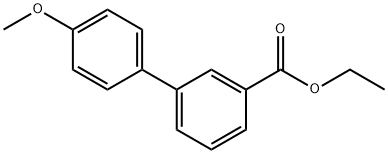 ETHYL 4'-METHOXY-3-BIPHENYLCARBOXYLATE Struktur
