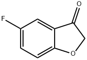 5-フルオロ-2,3-ジヒドロベンゾフラン-3-オン 化学構造式