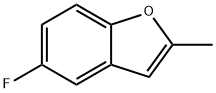Benzofuran,  5-fluoro-2-methyl- Structure