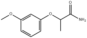 2-(3-Methoxyphenoxy)propanamide 结构式
