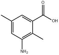 3-アミノ-2,5-ジメチル安息香酸 化学構造式