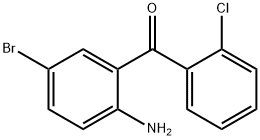 2-Amino-5-bromine-2'-chloro benzophenone Struktur