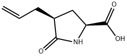 L-Proline, 5-oxo-4-(2-propenyl)-, (4S)- (9CI) Struktur