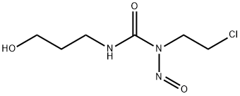 3-(2-クロロエチル)-1-(3-ヒドロキシプロピル)-3-ニトロソ尿素 化学構造式
