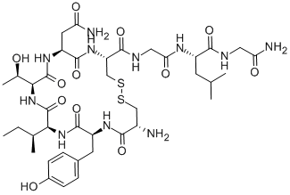 CYS-TYR-ILE-THR-ASN-CYS-GLY-LEU-GLY-NH2 Structure