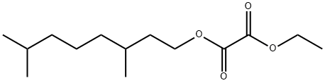 エタン二酸1-(3,7-ジメチルオクチル)2-エチル 化学構造式