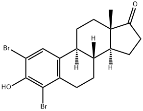 2,4-DibroMo Estrone, 60788-62-7, 结构式