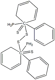 ジチオビス(ジフェニルホスフィンスルフィド) 化学構造式