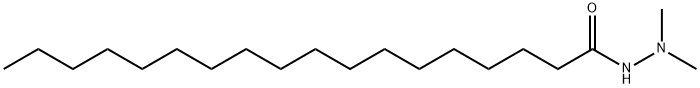 N',N'-ジメチルオクタデカン酸ヒドラジド 化学構造式