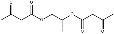 丙烷-1,2-二基二乙酰乙酸酯, 6079-90-9, 结构式