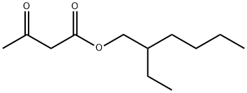 3-オキソブタン酸2-エチルヘキシル 化学構造式