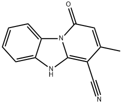 3-METHYL-1-OXO-1,5-DIHYDRO-BENZO[4,5]IMIDAZO[1,2-A]PYRIDINE-4-CARBONITRILE Structure