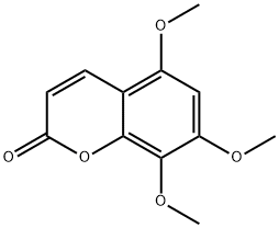 5,7,8-トリメトキシクマリン 化学構造式