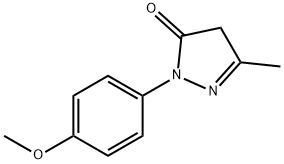 1-(4-methoxy)phenyl-3-methyl-5-pyrazolone Struktur