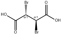 meso-2,3-ジブロモこはく酸 化学構造式