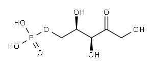 2-戊酮糖 5-(磷酸二氢酯), 60802-29-1, 结构式