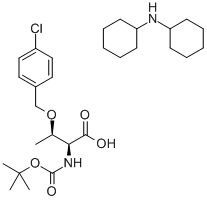 BOC-THR(P-CHLORO-BZL)-OH DCHA Structure