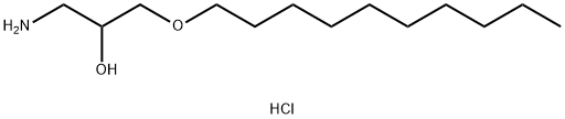 1-氨基-3-癸氧基-2-丙醇盐酸盐, 60812-23-9, 结构式