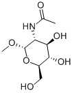 甲基 2-乙酰氨基-2-脱氧-ALPHA-D-吡喃葡萄糖苷, 6082-04-8, 结构式