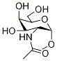 メチル2-(アセチルアミノ)-2-デオキシ-α-D-ガラクトピラノシド 化学構造式