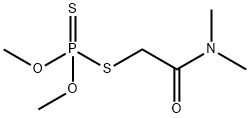 S-(二甲基甲酰氨基甲基)O,O-二甲基二硫代磷酸酯, 60823-19-0, 结构式