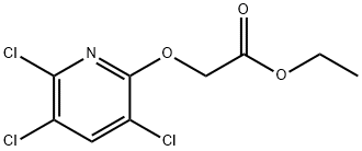 [(3,5,6-トリクロロ-2-ピリジニル)オキシ]酢酸エチル 化学構造式