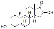 (3a,16b)-3,16-dihydroxy-Androst-5-en-17-one Struktur