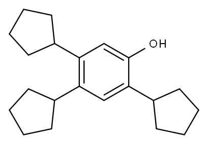 2,4,5-tricyclopentylphenol Structure